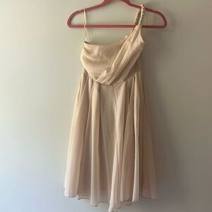 EUC H&M Blush One Shoulder Dress Size 6​​​​